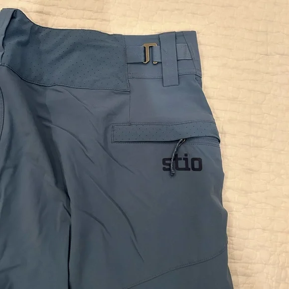 Stio Men's Slate Blue Athletic Shorts - Picture 4 of 9